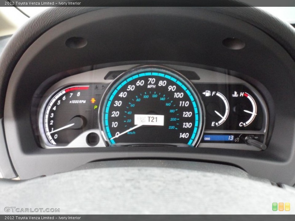 Ivory Interior Gauges for the 2012 Toyota Venza Limited #61644314