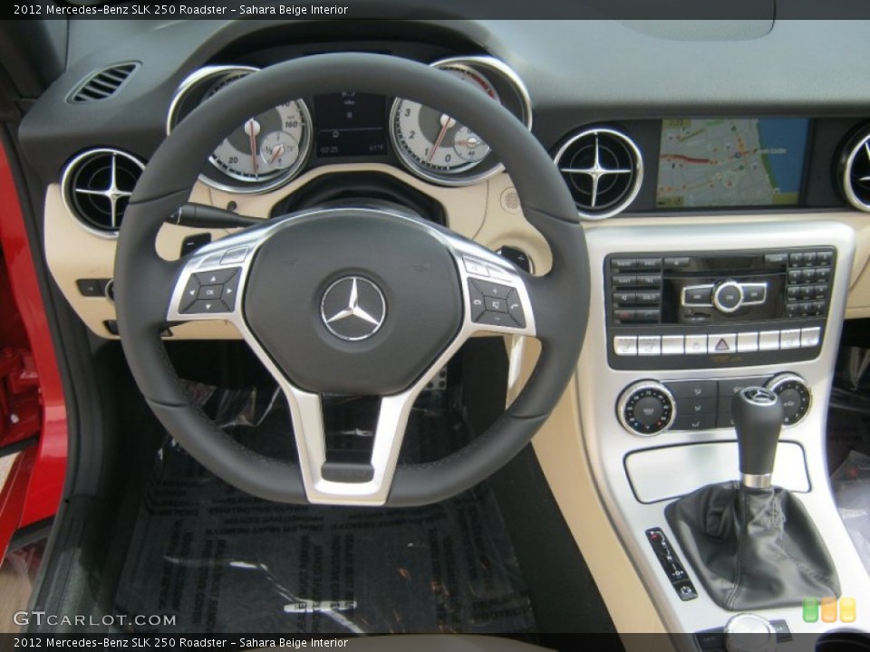 Sahara Beige Interior Dashboard for the 2012 Mercedes-Benz SLK 250 Roadster #61647270