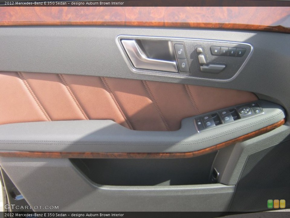 designo Auburn Brown Interior Door Panel for the 2012 Mercedes-Benz E 350 Sedan #61647705