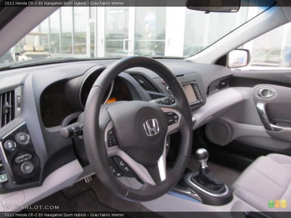 Gray Fabric Interior Photo for the 2011 Honda CR-Z EX Navigation Sport Hybrid #61654454