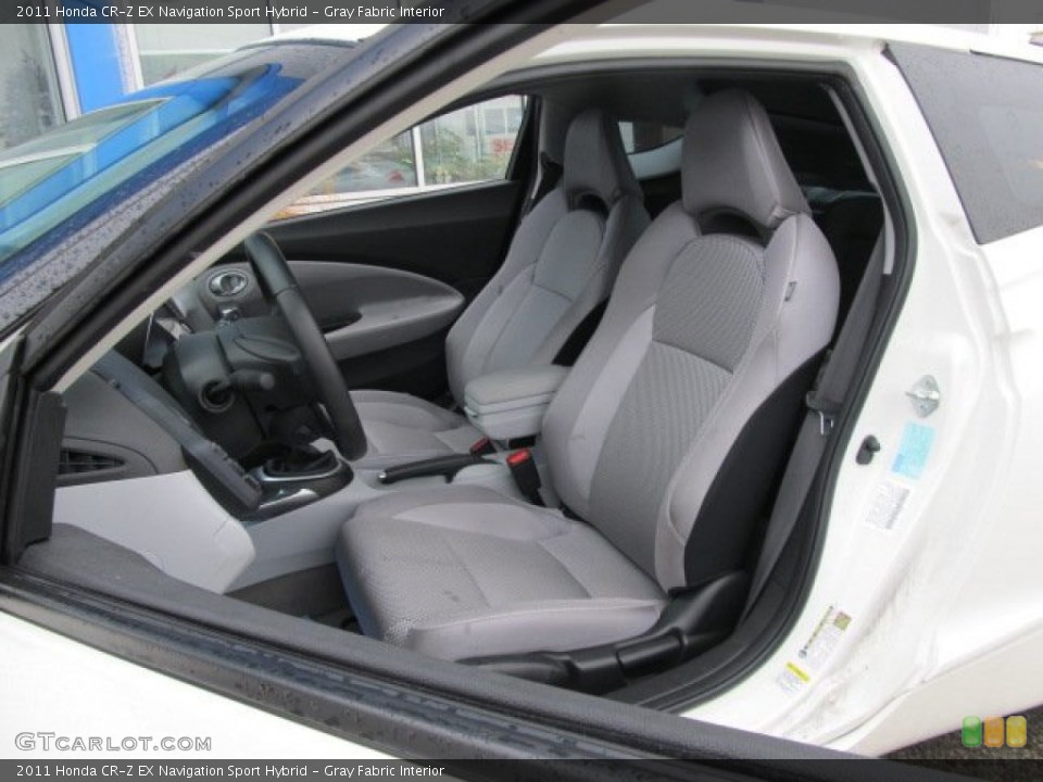 Gray Fabric Interior Front Seat for the 2011 Honda CR-Z EX Navigation Sport Hybrid #61654471