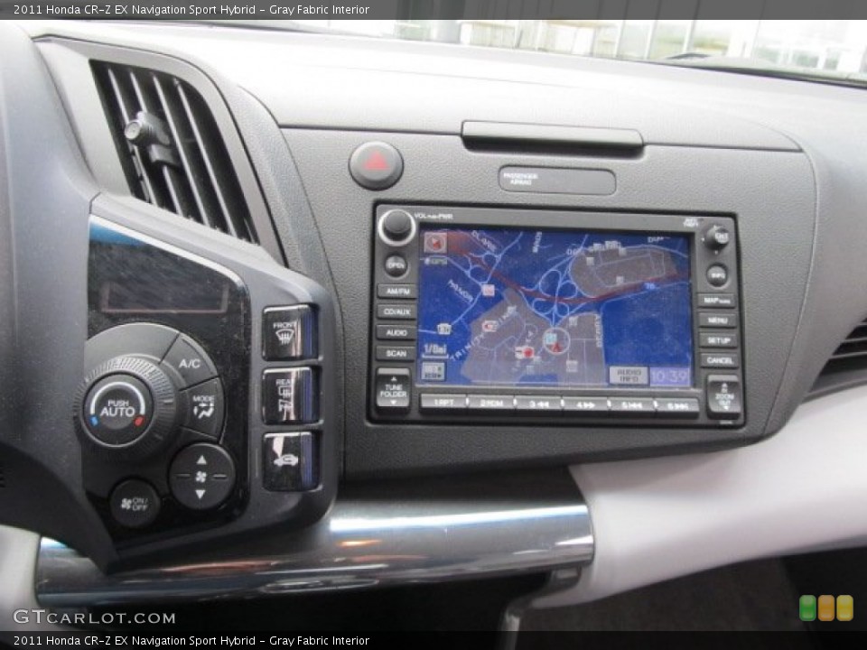 Gray Fabric Interior Controls for the 2011 Honda CR-Z EX Navigation Sport Hybrid #61654492