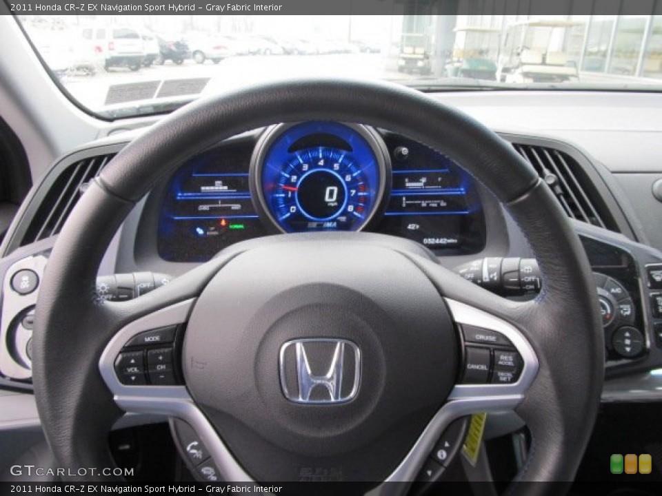 Gray Fabric Interior Steering Wheel for the 2011 Honda CR-Z EX Navigation Sport Hybrid #61654521