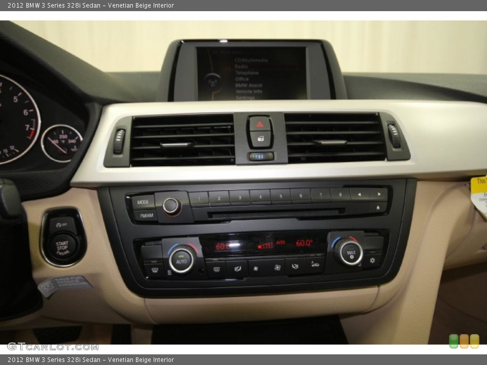 Venetian Beige Interior Controls for the 2012 BMW 3 Series 328i Sedan #61657887