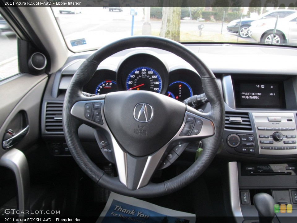Ebony Interior Steering Wheel for the 2011 Acura RDX SH-AWD #61658948