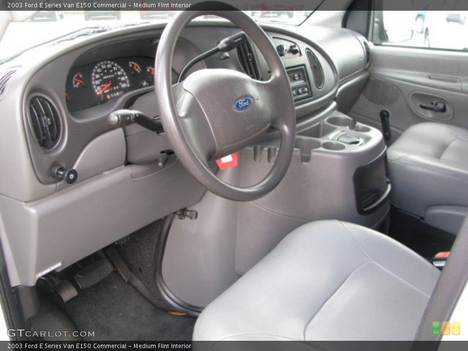 Medium Flint Interior Photo for the 2003 Ford E Series Van E150 Commercial #61659593