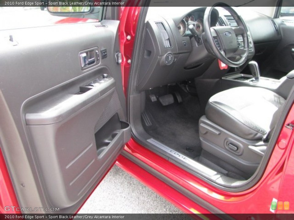 Sport Black Leather/Grey Alcantara Interior Photo for the 2010 Ford Edge Sport #61660603