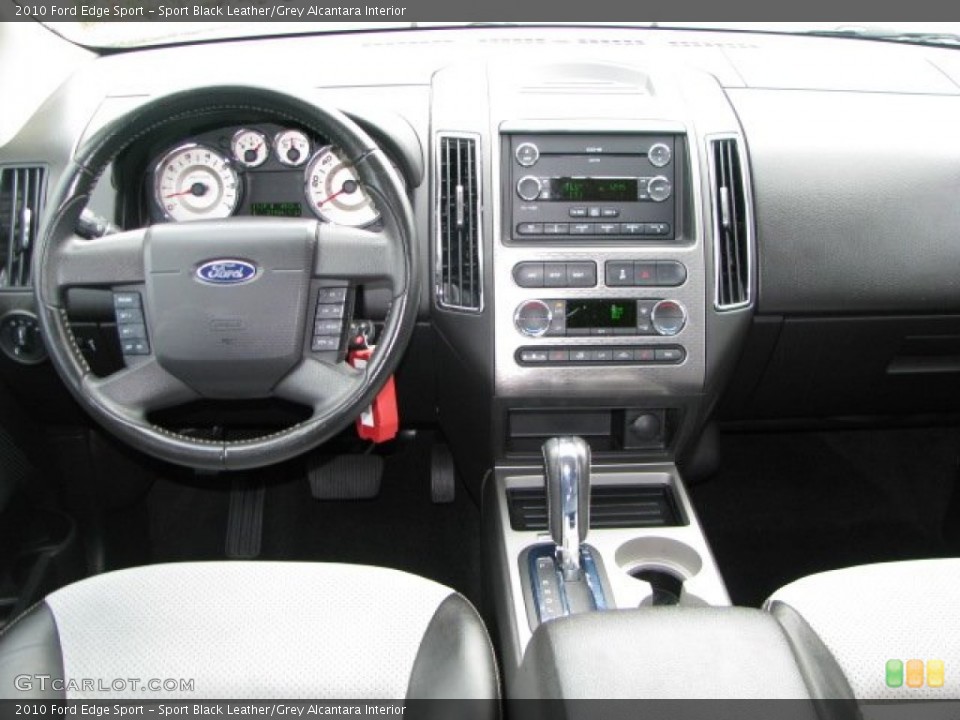 Sport Black Leather/Grey Alcantara Interior Dashboard for the 2010 Ford Edge Sport #61660660