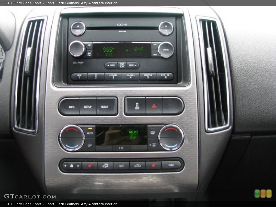 Sport Black Leather/Grey Alcantara Interior Controls for the 2010 Ford Edge Sport #61660666