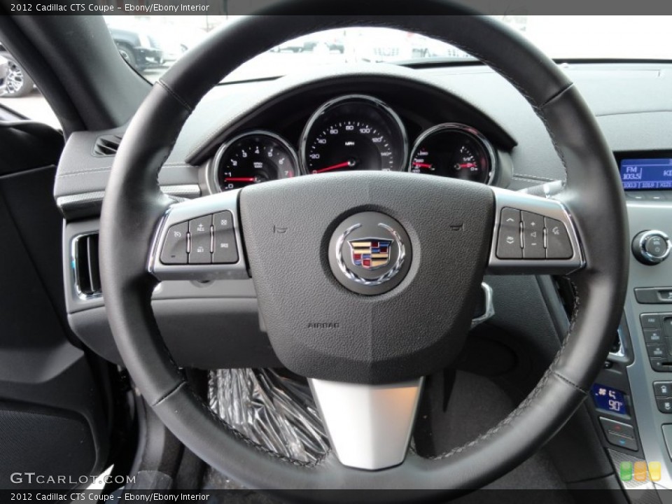 Ebony/Ebony Interior Steering Wheel for the 2012 Cadillac CTS Coupe #61661382