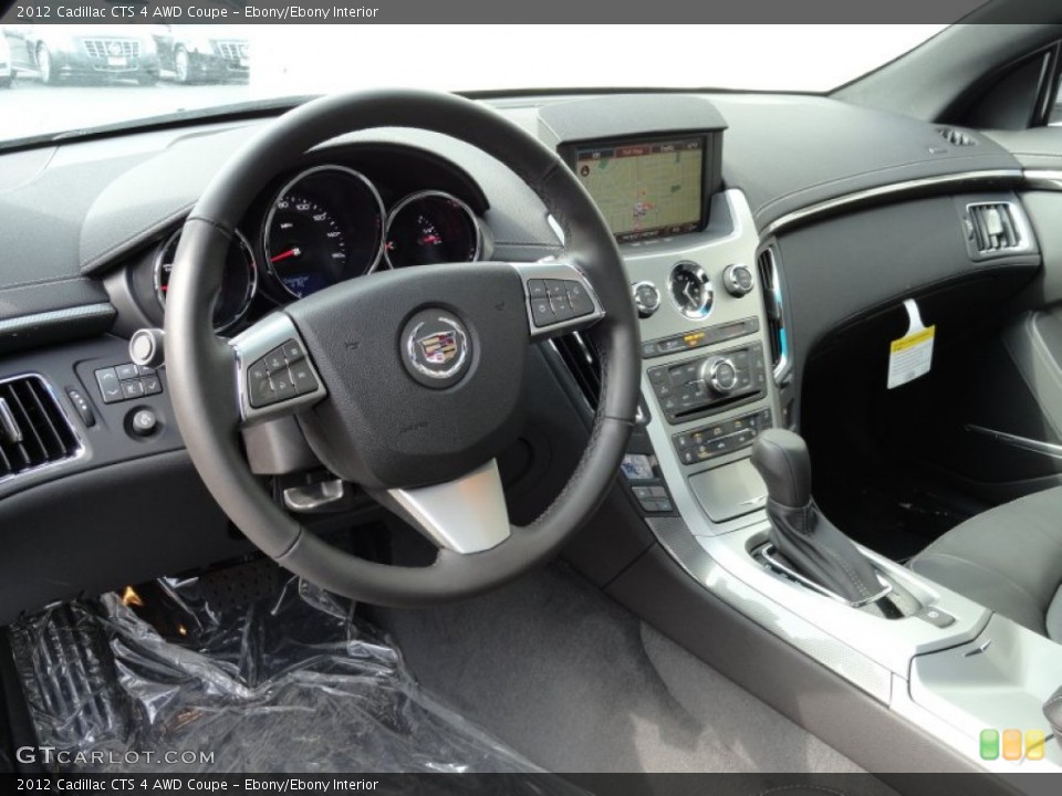 Ebony/Ebony Interior Dashboard for the 2012 Cadillac CTS 4 AWD Coupe #61661512