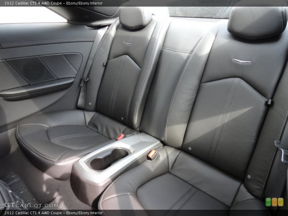 Ebony/Ebony Interior Rear Seat for the 2012 Cadillac CTS 4 AWD Coupe #61661530