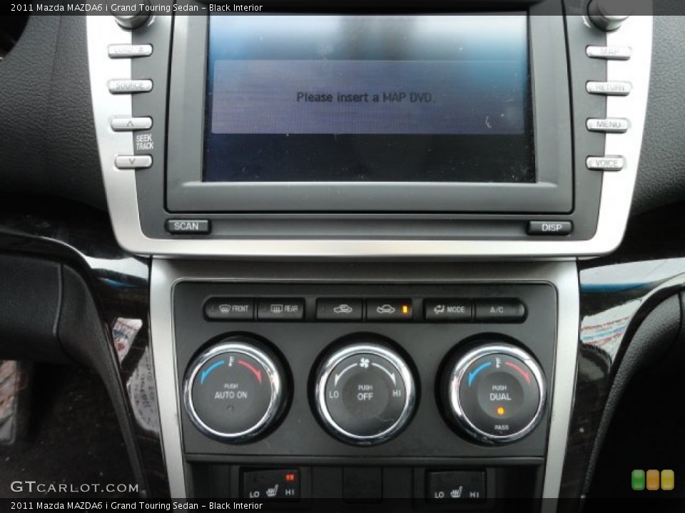 Black Interior Controls for the 2011 Mazda MAZDA6 i Grand Touring Sedan #61661794