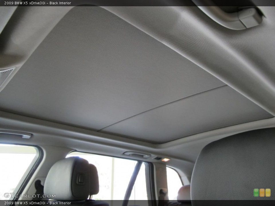 Black Interior Sunroof for the 2009 BMW X5 xDrive30i #61662911