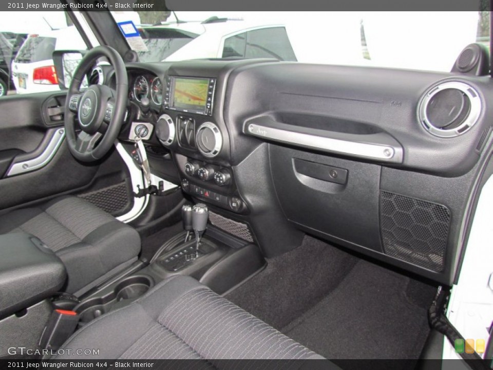 Black Interior Dashboard for the 2011 Jeep Wrangler Rubicon 4x4 #61665097