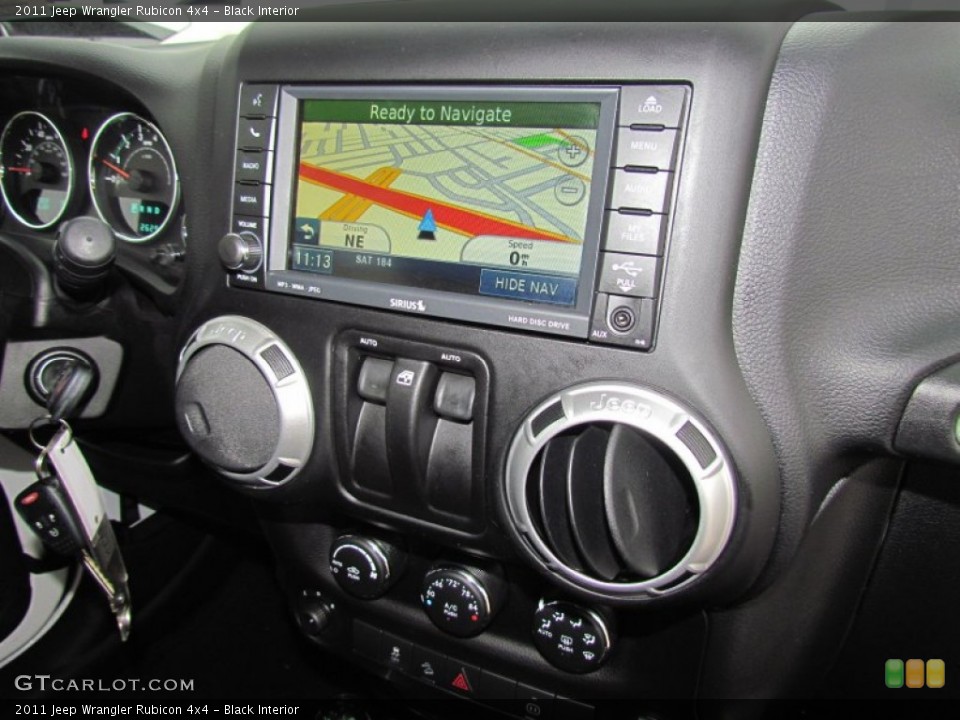 Black Interior Navigation for the 2011 Jeep Wrangler Rubicon 4x4 #61665106