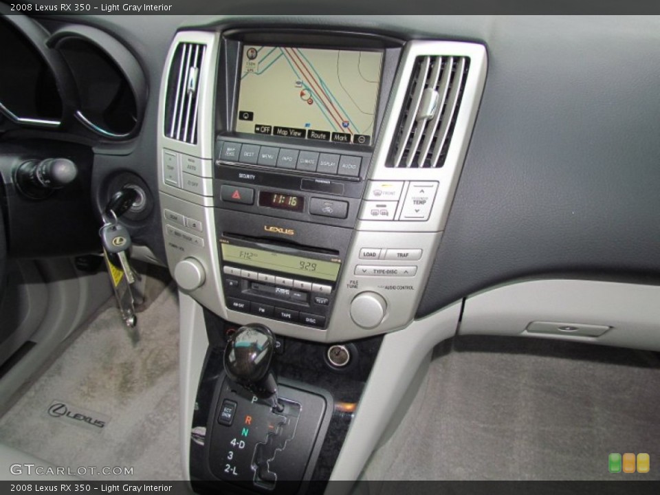 Light Gray Interior Controls for the 2008 Lexus RX 350 #61665902