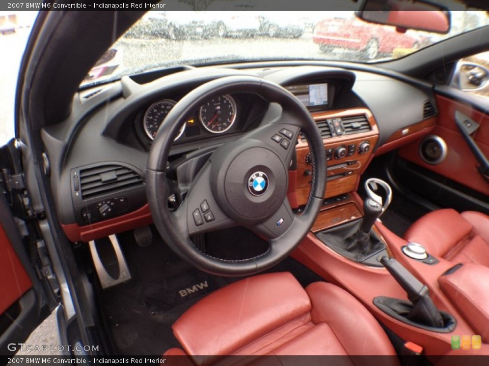 Indianapolis Red Interior Dashboard for the 2007 BMW M6 Convertible #61666068
