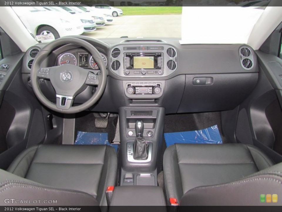 Black Interior Dashboard for the 2012 Volkswagen Tiguan SEL #61667248