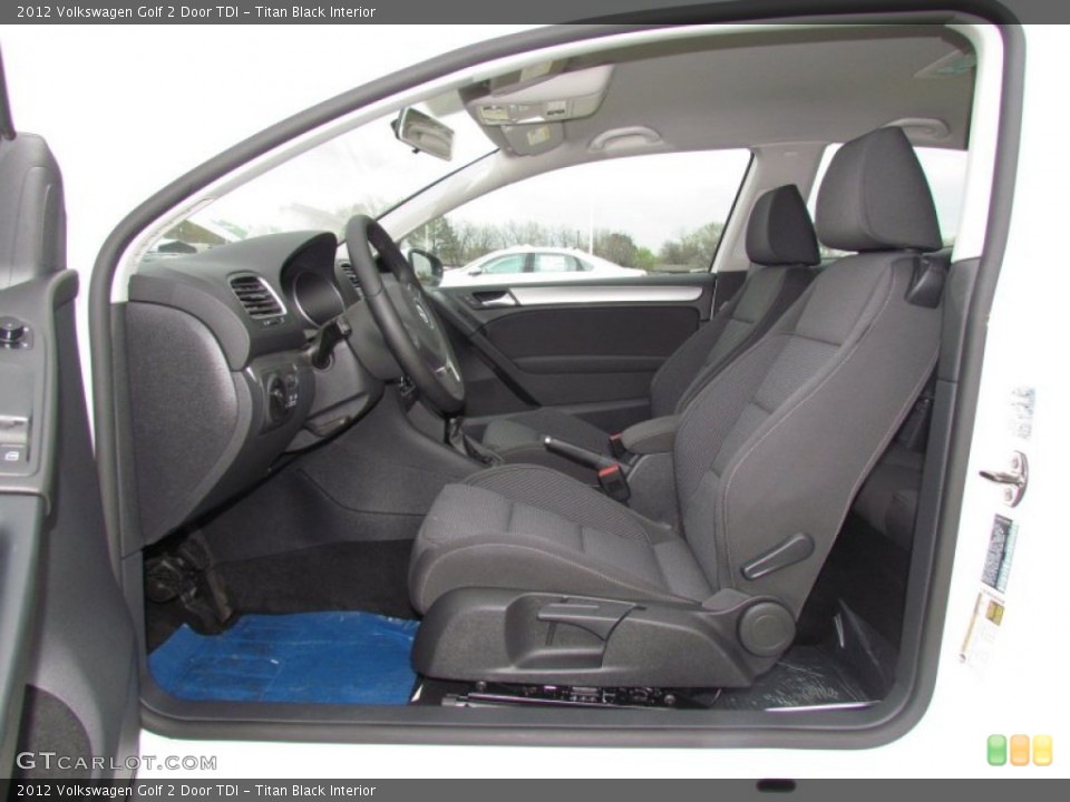 Titan Black Interior Photo for the 2012 Volkswagen Golf 2 Door TDI #61667287