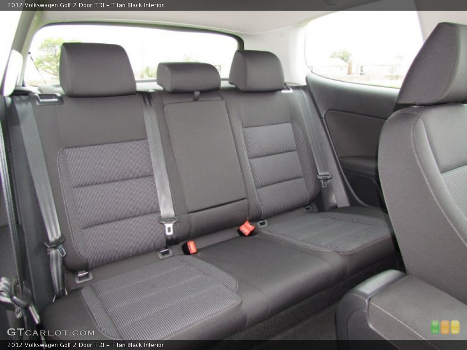 Titan Black Interior Rear Seat for the 2012 Volkswagen Golf 2 Door TDI #61667301