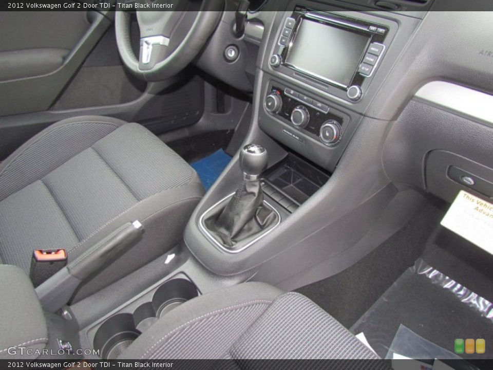 Titan Black Interior Controls for the 2012 Volkswagen Golf 2 Door TDI #61667312