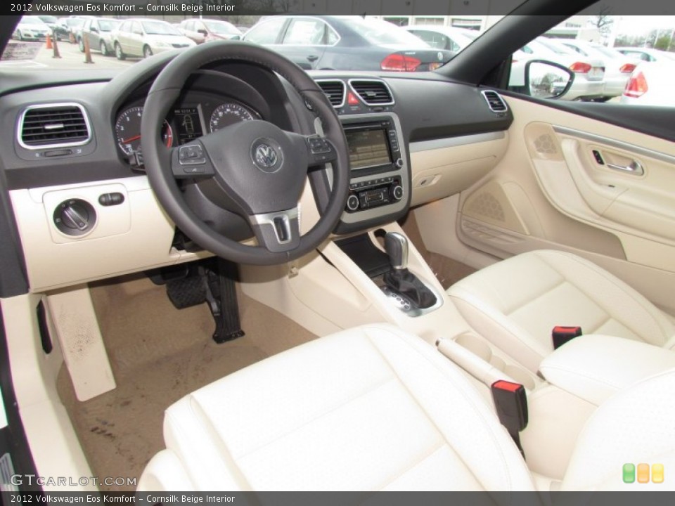 Cornsilk Beige Interior Prime Interior for the 2012 Volkswagen Eos Komfort #61667351