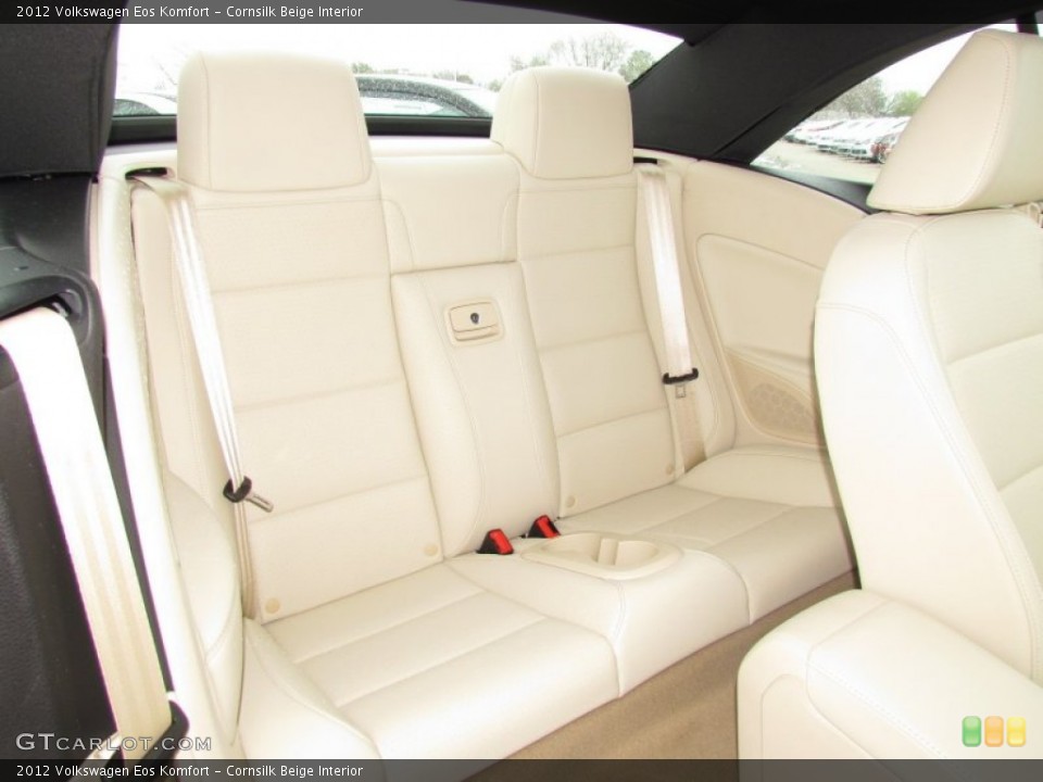 Cornsilk Beige Interior Rear Seat for the 2012 Volkswagen Eos Komfort #61667362