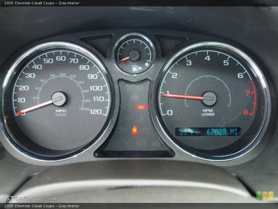 Gray Interior Gauges for the 2005 Chevrolet Cobalt Coupe #61668148