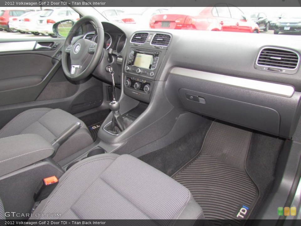 Titan Black Interior Dashboard for the 2012 Volkswagen Golf 2 Door TDI #61668214