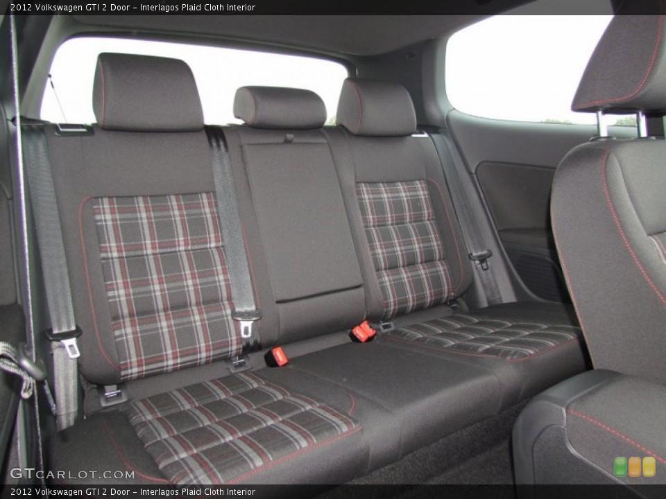 Interlagos Plaid Cloth Interior Rear Seat for the 2012 Volkswagen GTI 2 Door #61668541