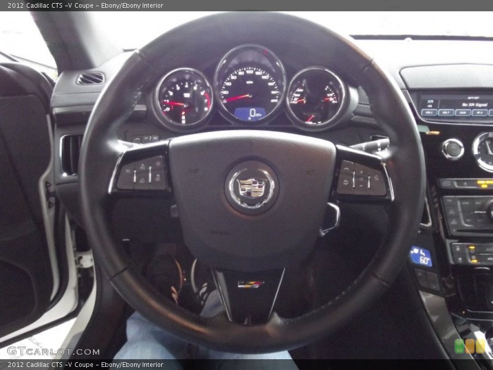 Ebony/Ebony Interior Steering Wheel for the 2012 Cadillac CTS -V Coupe #61669876