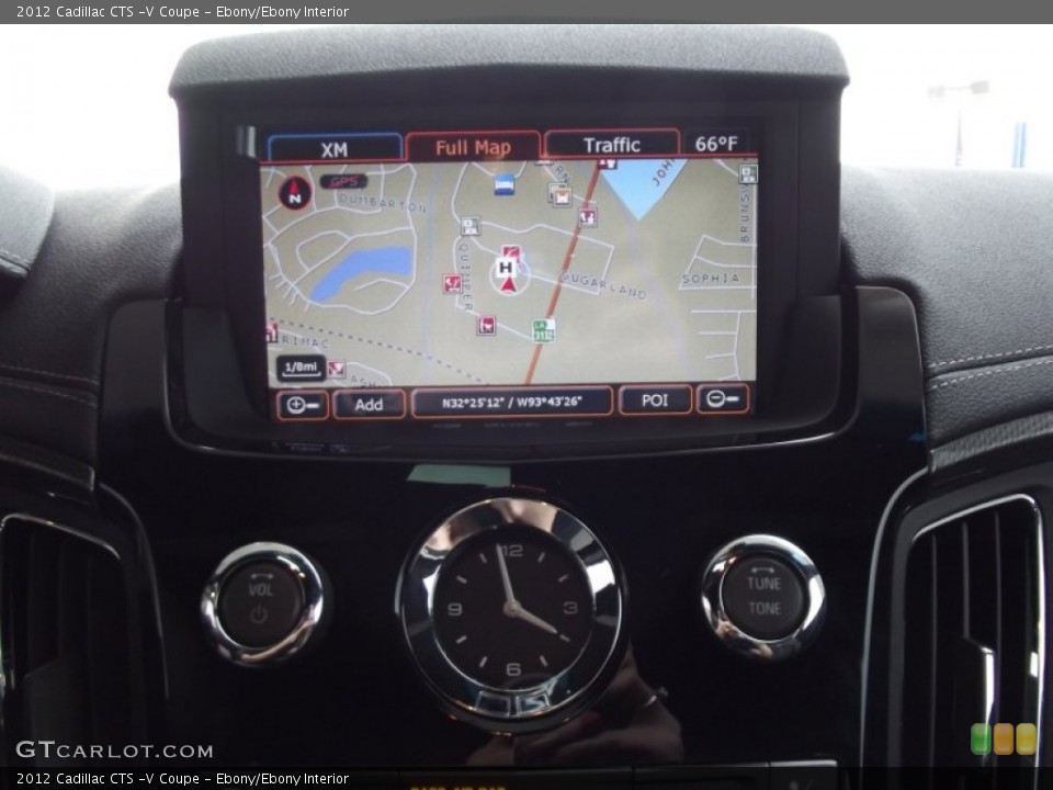 Ebony/Ebony Interior Navigation for the 2012 Cadillac CTS -V Coupe #61669886