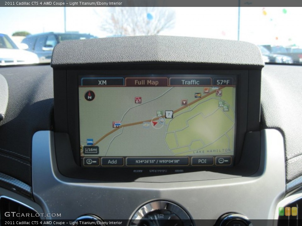 Light Titanium/Ebony Interior Navigation for the 2011 Cadillac CTS 4 AWD Coupe #61670083