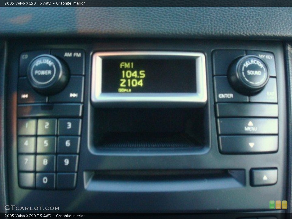 Graphite Interior Controls for the 2005 Volvo XC90 T6 AWD #61671004