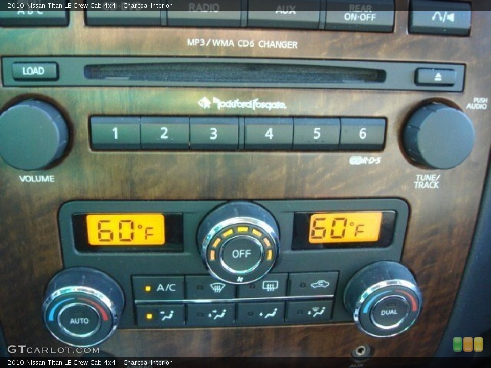 Charcoal Interior Controls for the 2010 Nissan Titan LE Crew Cab 4x4 #61671960