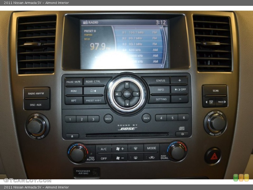 Almond Interior Controls for the 2011 Nissan Armada SV #61676236