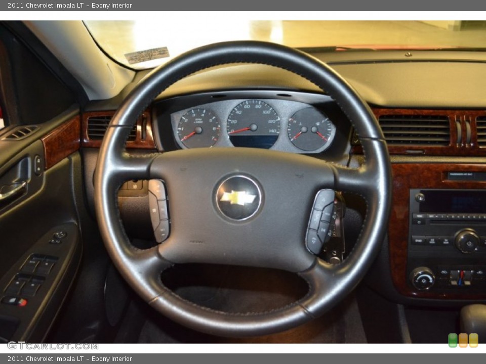 Ebony Interior Steering Wheel for the 2011 Chevrolet Impala LT #61676369