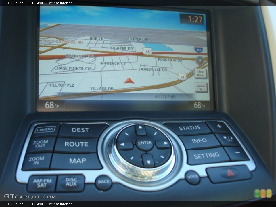 Wheat Interior Navigation for the 2012 Infiniti EX 35 AWD #61677855