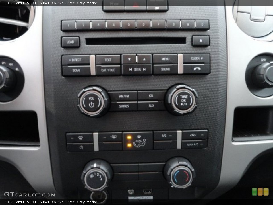 Steel Gray Interior Controls for the 2012 Ford F150 XLT SuperCab 4x4 #61678080
