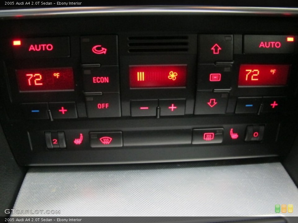Ebony Interior Controls for the 2005 Audi A4 2.0T Sedan #61679815