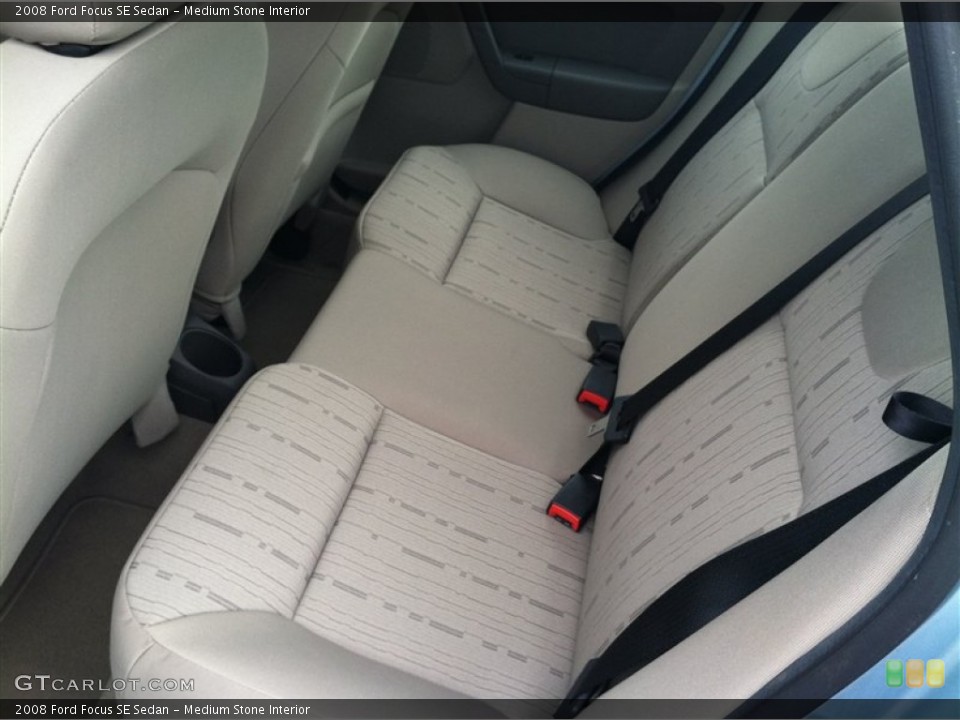 Medium Stone Interior Rear Seat for the 2008 Ford Focus SE Sedan #61680198