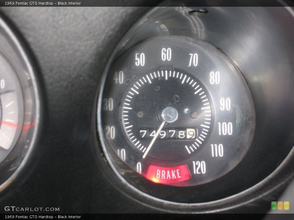 Black Interior Gauges for the 1969 Pontiac GTO Hardtop #61681290