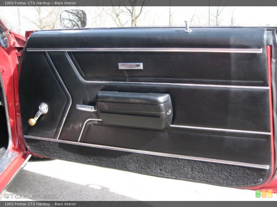 Black Interior Door Panel for the 1969 Pontiac GTO Hardtop #61681293