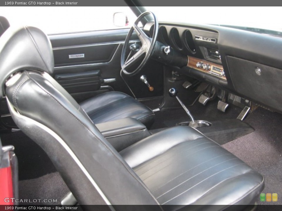 Black Interior Photo for the 1969 Pontiac GTO Hardtop #61681310