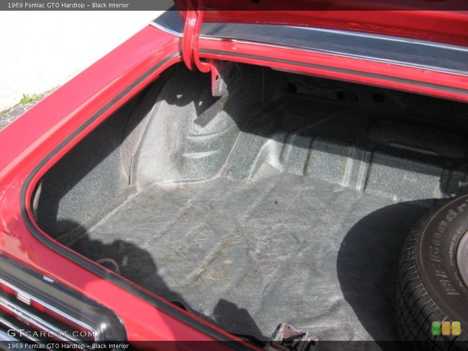 Black Interior Trunk for the 1969 Pontiac GTO Hardtop #61681318