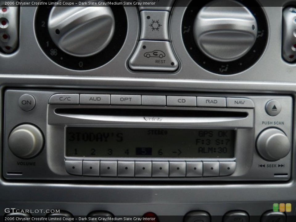 Dark Slate Gray/Medium Slate Gray Interior Audio System for the 2006 Chrysler Crossfire Limited Coupe #61681660