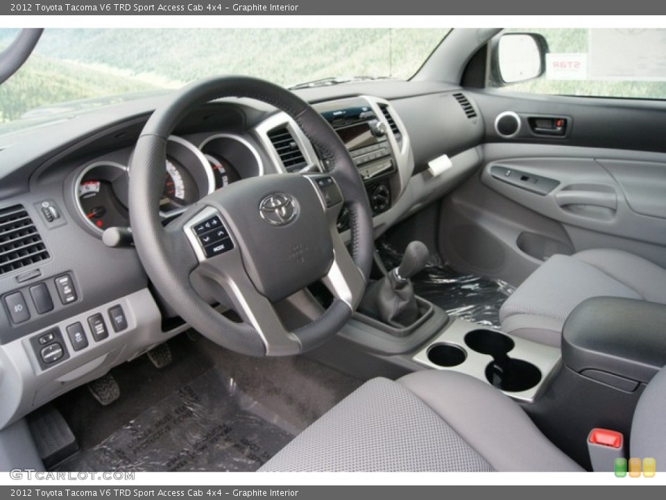 Graphite Interior Photo for the 2012 Toyota Tacoma V6 TRD Sport Access Cab 4x4 #61683006