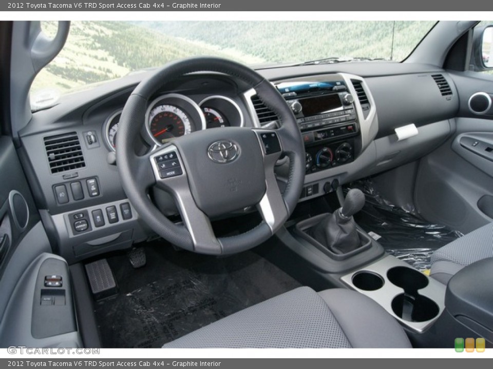 Graphite Interior Photo for the 2012 Toyota Tacoma V6 TRD Sport Access Cab 4x4 #61683046
