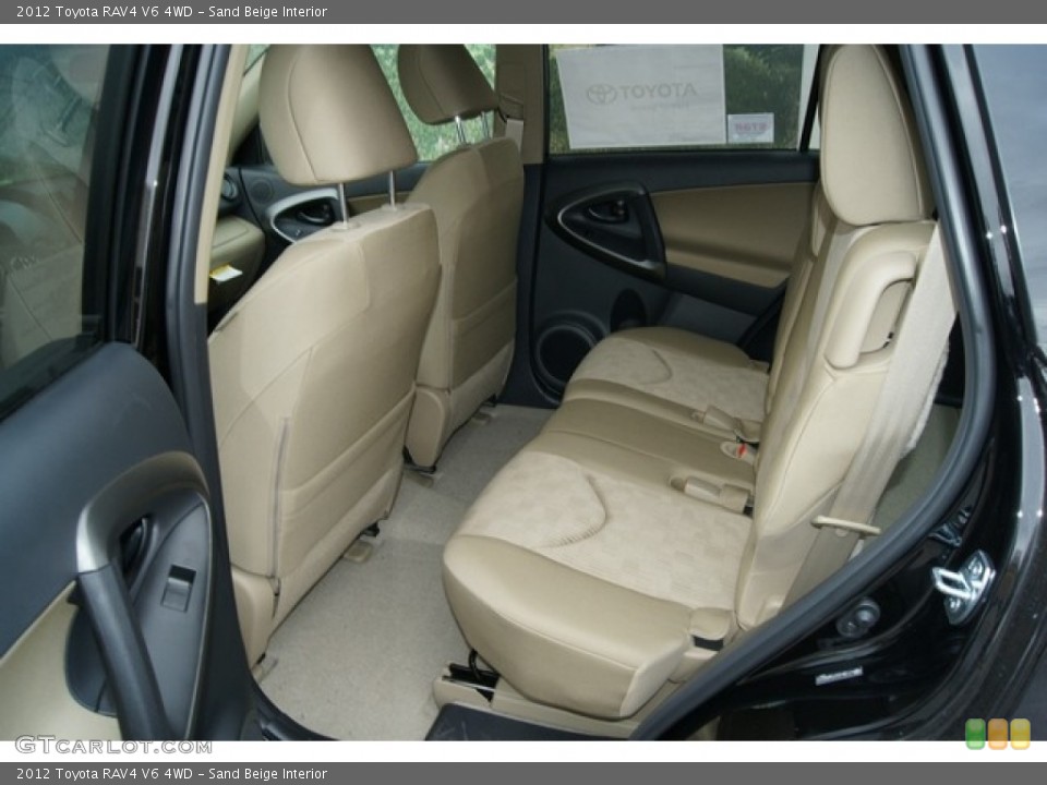 Sand Beige Interior Rear Seat for the 2012 Toyota RAV4 V6 4WD #61684809